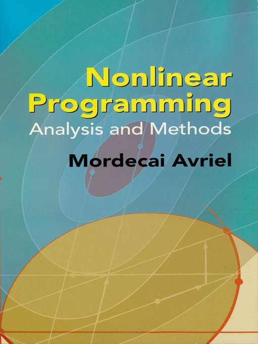 Title details for Nonlinear Programming by Mordecai Avriel - Available